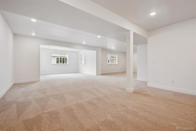 24768 E 40th Ave, Aurora, CO 80019 - unfurnished room with light colored carpet, recessed lighting, and baseboards