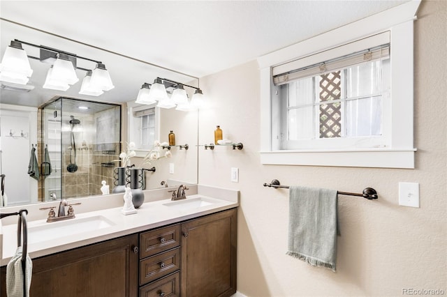 315 S Franklin St, Denver, CO 80209 - bathroom with a stall shower and double vanity