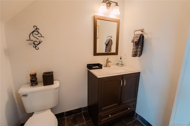 1165 N Pennsylvania St Unit 3B, Denver, CO 80203 - half bath featuring toilet, vanity, and baseboards