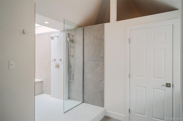 1165 N Pennsylvania St Unit 3B, Denver, CO 80203 - full bathroom featuring walk in shower and baseboards