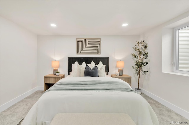 2600 S Downing St, Denver, CO 80210 - bedroom featuring light carpet and recessed lighting