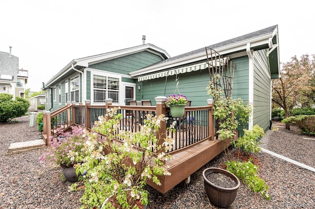 13263 Niwot Trl, Broomfield, CO 80020 - back of property featuring a wooden deck