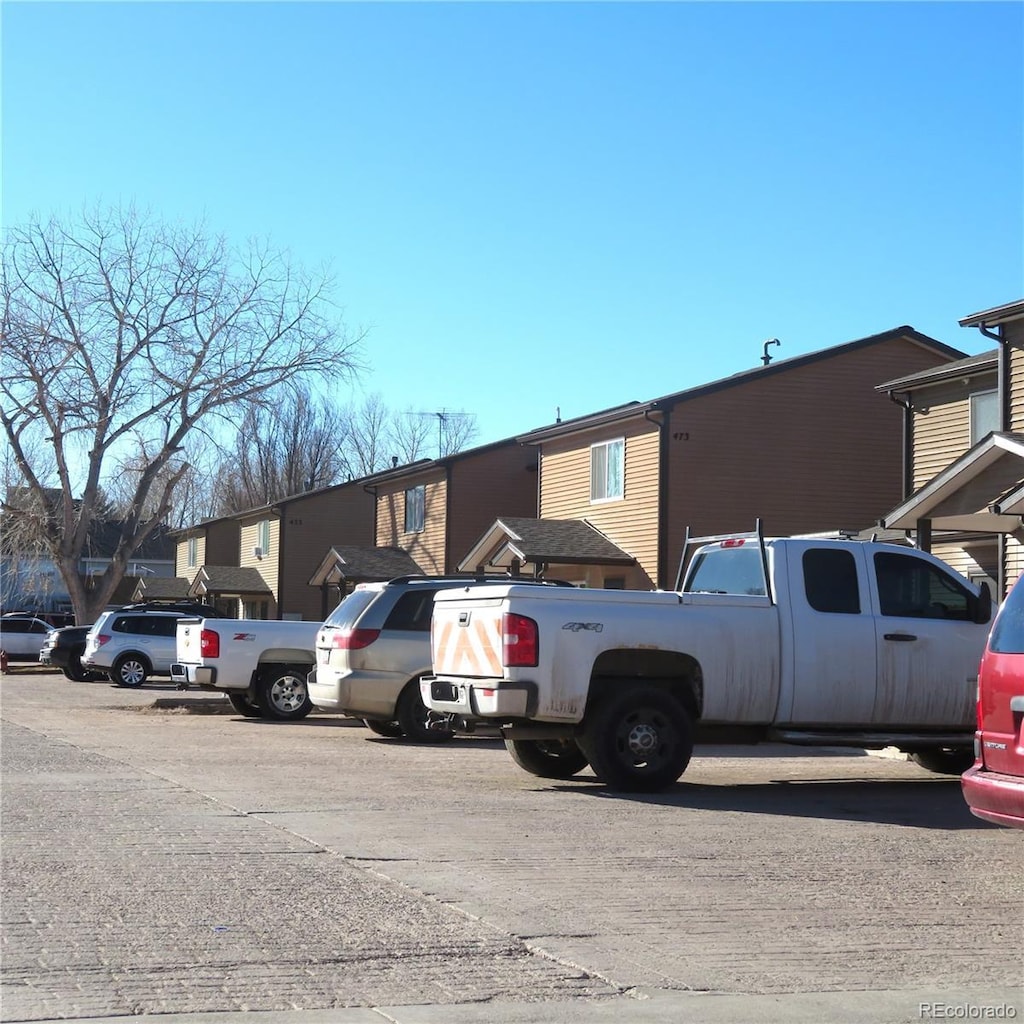 view of parking / parking lot