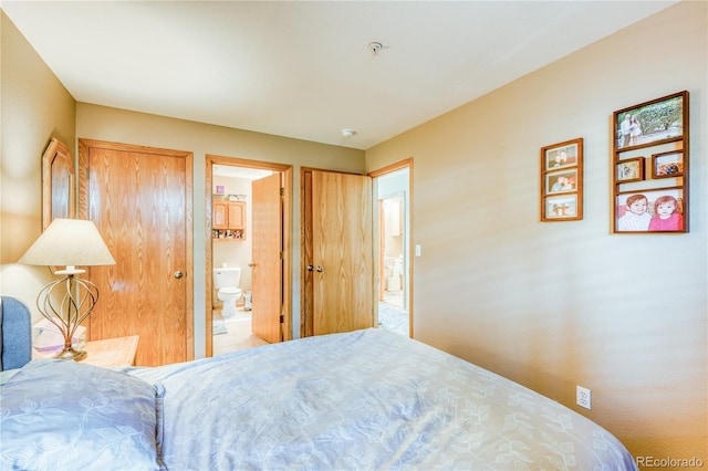 bedroom with ensuite bath