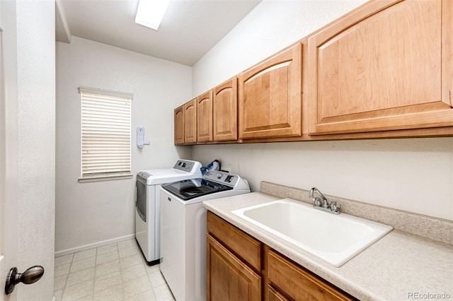 22962 Briar Leaf Ave, Parker, CO 80138 - laundry area featuring independent washer and dryer, cabinet space, and baseboards