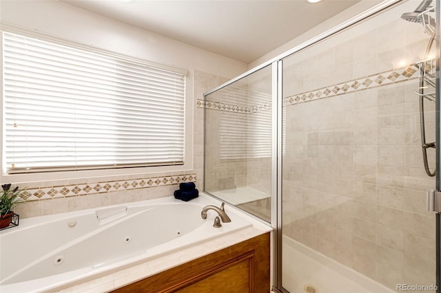 22962 Briar Leaf Ave, Parker, CO 80138 - full bathroom with a stall shower and a whirlpool tub