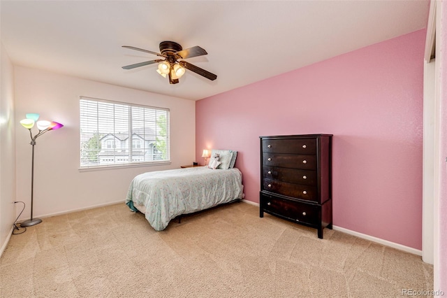 22962 Briar Leaf Ave, Parker, CO 80138 - bedroom with carpet, a ceiling fan, and baseboards