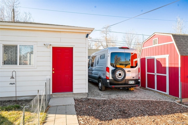 view of outbuilding