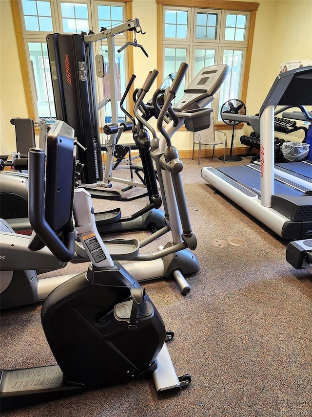 view of exercise room