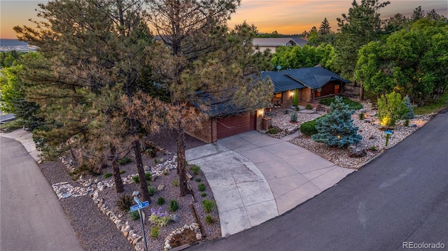 19 Rock Ln, Castle Rock, CO 80104 - aerial view at dusk