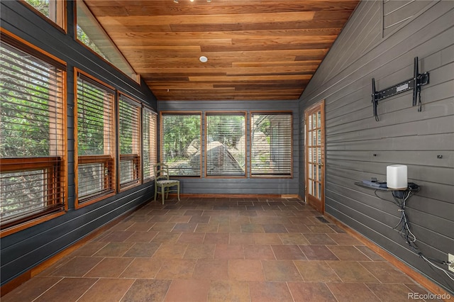 19 Rock Ln, Castle Rock, CO 80104 - unfurnished sunroom with vaulted ceiling