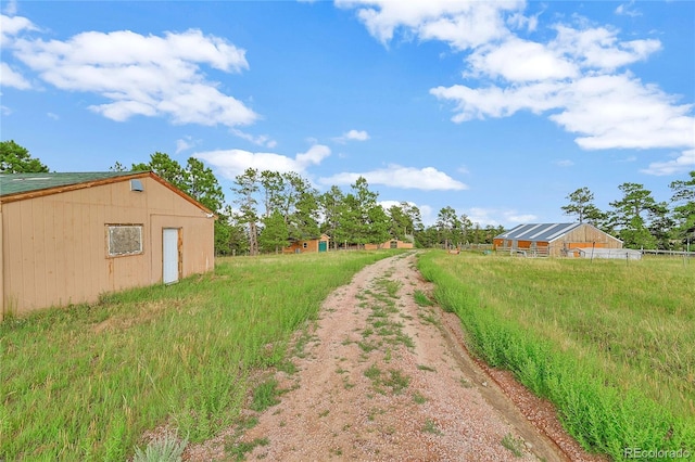 12524 Hilltop Pl, Kiowa, CO 80117 - view of yard with an outdoor structure
