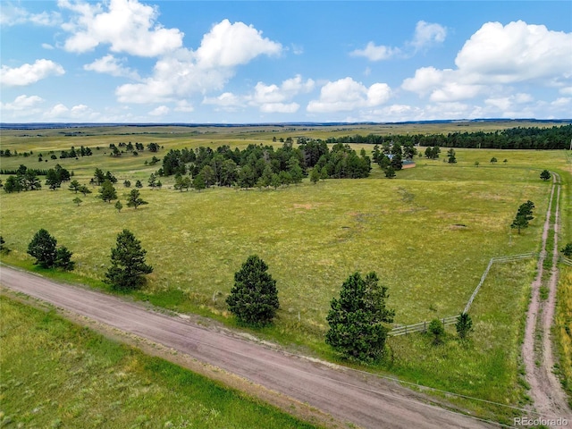 12524 Hilltop Pl, Kiowa, CO 80117 - aerial view of sparsely populated area with a pastoral area