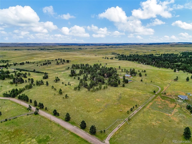 12524 Hilltop Pl, Kiowa, CO 80117 - aerial view of property and surrounding area with rural landscape and a pastoral area
