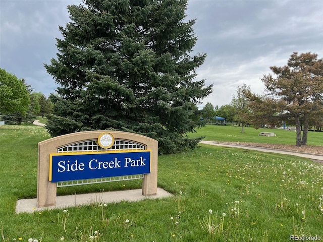 19246 E Idaho Pl Unit 102, Aurora, CO 80017 - community / neighborhood sign featuring a lawn