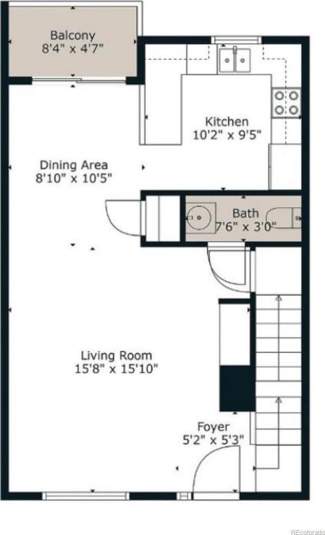 19246 E Idaho Pl Unit 102, Aurora, CO 80017 - view of property floor plan