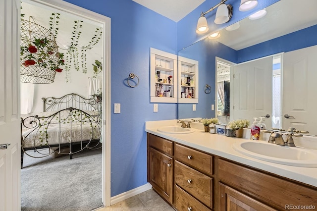 bathroom with vanity