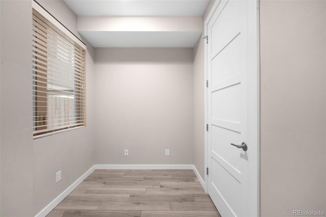 unfurnished bedroom featuring light hardwood / wood-style floors