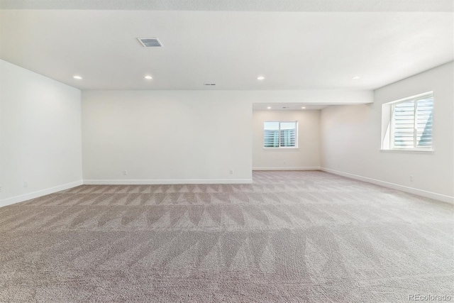 empty room with light carpet