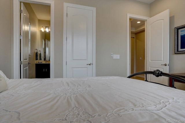 bedroom with ensuite bathroom