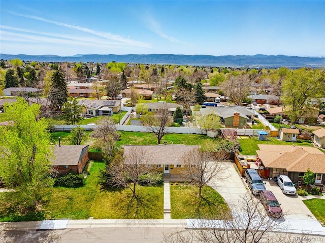 7751 S Race St, Centennial, CO 80122 - aerial view of residential area featuring a mountain backdrop