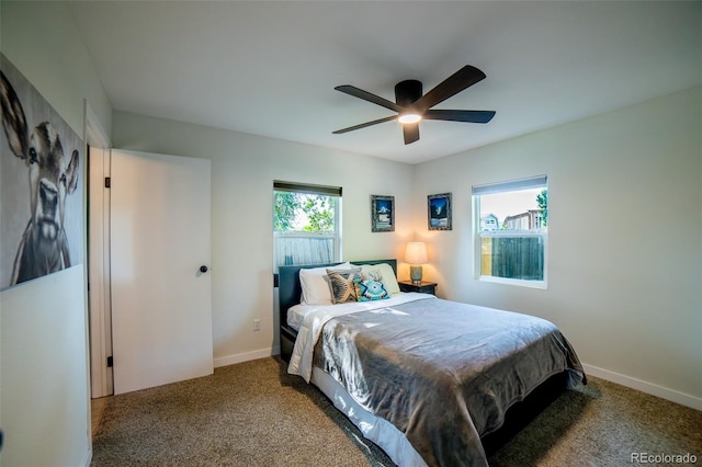 332 Maple Dr, Frederick, CO 80530 - bedroom with carpet and ceiling fan