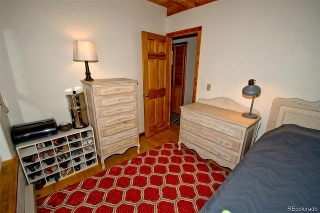 bedroom featuring hardwood / wood-style floors