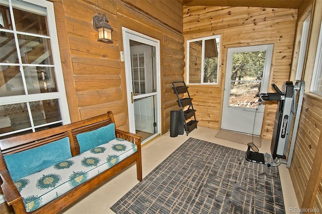 view of sunroom