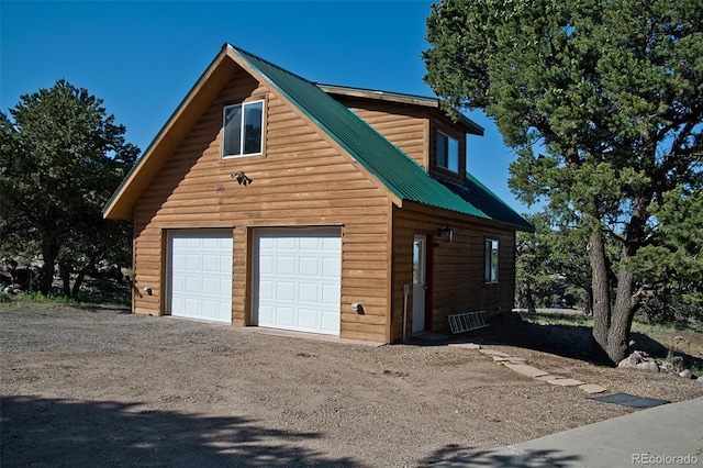 garage featuring a detached garage