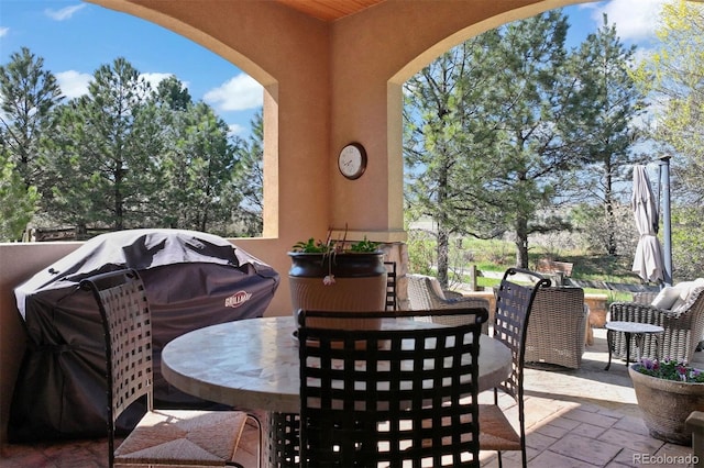 5055 Mcclure Ln, Castle Rock, CO 80108 - view of patio / terrace featuring outdoor dining space
