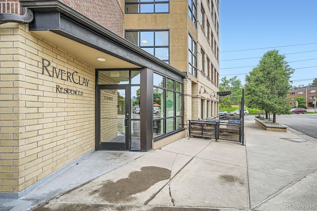 2240 N Clay St Unit 406, Denver, CO 80211 - doorway to property with brick siding
