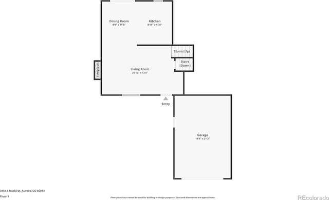 3955 S Nucla St, Aurora, CO 80013 - view of floor plan / room layout