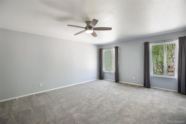 1536 County Road 1, Cripple Creek, CO 80813 - unfurnished room featuring a ceiling fan, carpet flooring, and baseboards