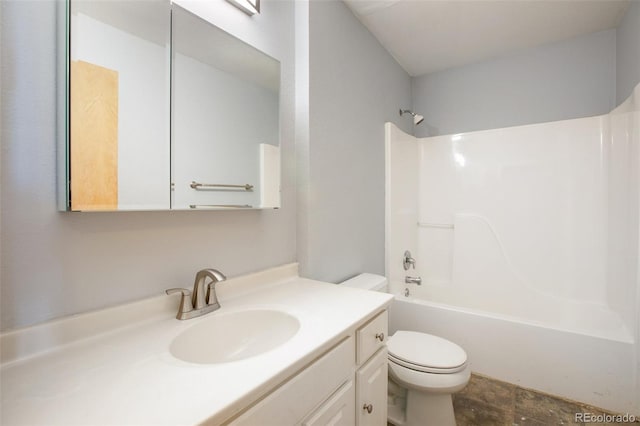 1536 County Road 1, Cripple Creek, CO 80813 - bathroom with toilet, vanity, and shower / bathtub combination
