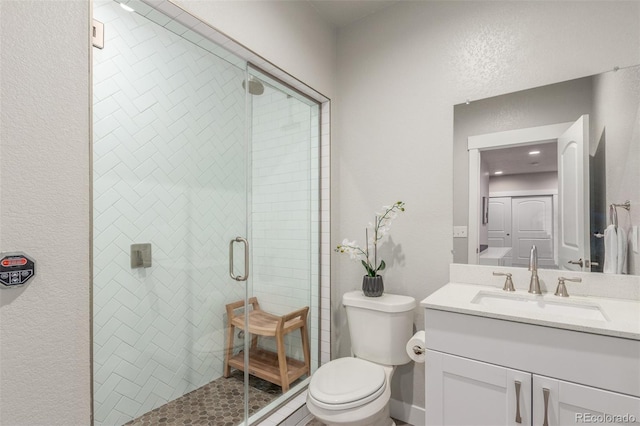 5735 Boston St, Denver, CO 80238 - full bath with vanity and a shower stall