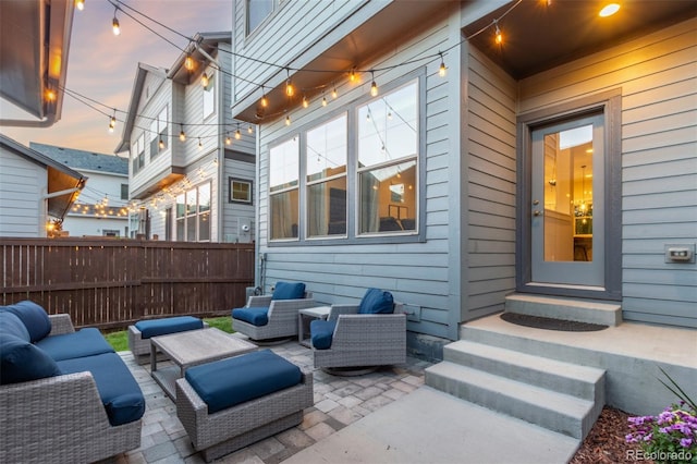 5735 Boston St, Denver, CO 80238 - view of patio / terrace featuring an outdoor living space