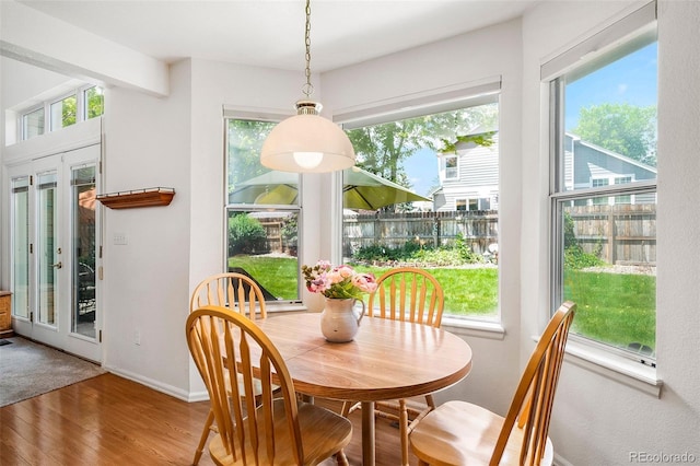 1387 Mcintosh Ave, Broomfield, CO 80020 - dining space with wood finished floors and baseboards