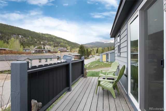 32 Magnum Bonum Dr, Breckenridge, CO 80424 - wooden deck with a mountain view