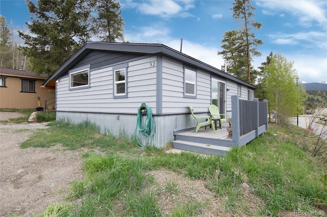 32 Magnum Bonum Dr, Breckenridge, CO 80424 - view of home's exterior with a deck
