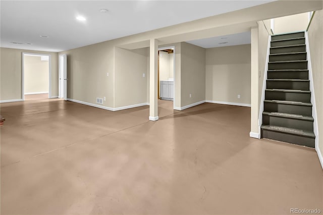 4559 Ashfield Dr, Boulder, CO 80301 - finished basement featuring baseboards and stairs