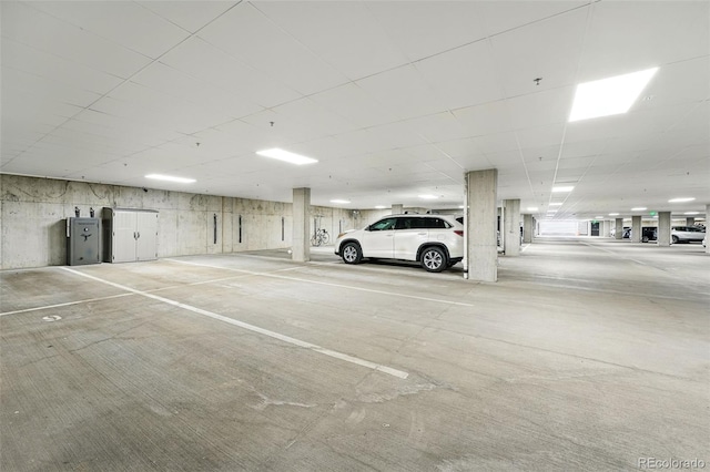 view of parking deck