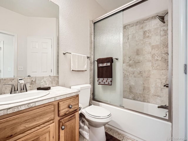 16366 E Fremont Ave Unit 11, Aurora, CO 80016 - full bathroom featuring vanity, toilet, and enclosed tub / shower combo
