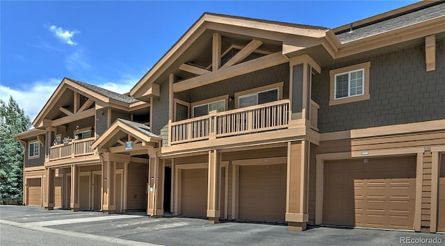 539 River View Dr Unit 1305, New Castle, CO 81647 - view of front of property with a balcony and an attached garage