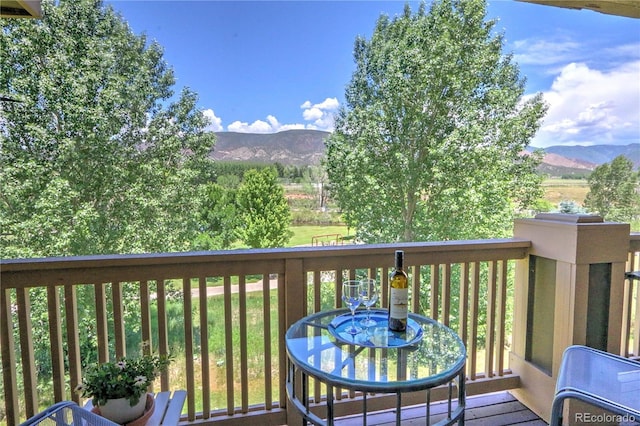 539 River View Dr Unit 1305, New Castle, CO 81647 - balcony with a mountain view