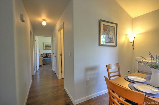 539 River View Dr Unit 1305, New Castle, CO 81647 - dining area featuring dark wood-style flooring and baseboards
