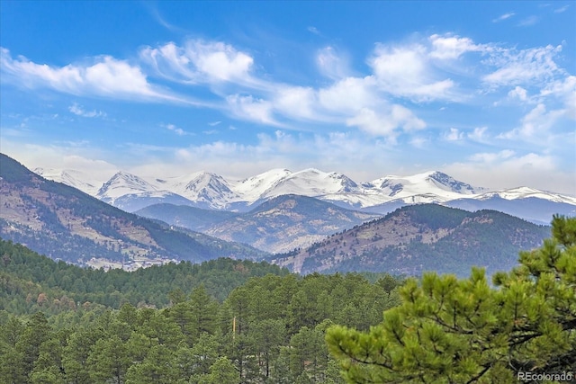1015 Nob Hill Rd, Evergreen, CO 80439 - property view of mountains with a wooded view