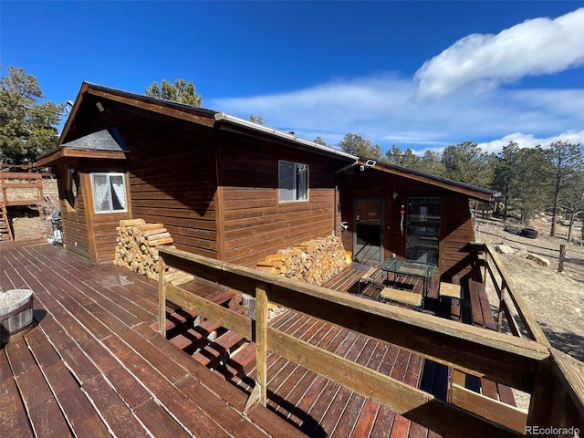 11798 Sidney Rd, Golden, CO 80403 - view of wooden terrace