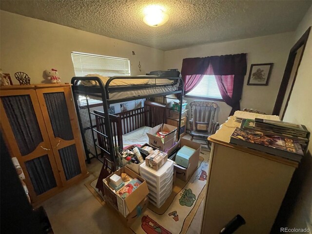 11798 Sidney Rd, Golden, CO 80403 - bedroom featuring a textured ceiling and carpet
