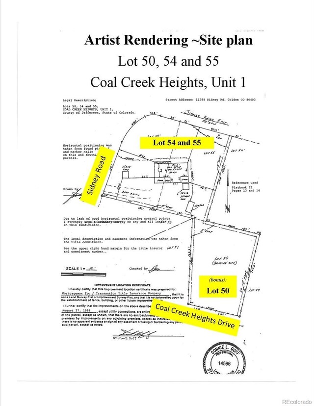 11798 Sidney Rd, Golden, CO 80403 - survey map / technical document