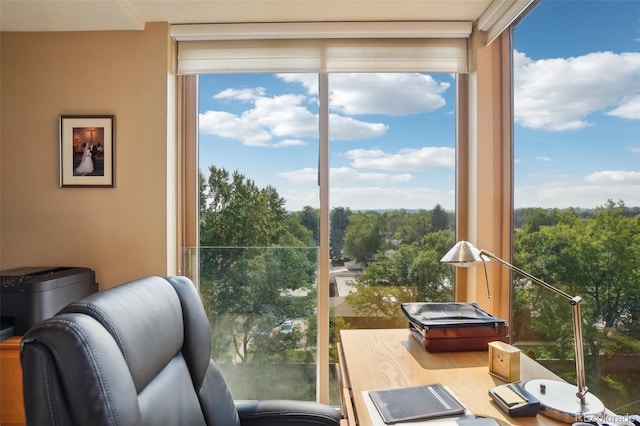 view of sunroom